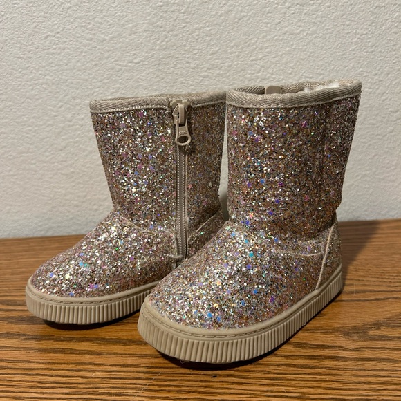 Cat & Jack Other - Cat &Jack Pink Sparkle Little Girls Boots